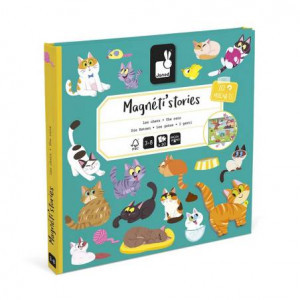 Janod Joc Carte magnetica Magnetic stories cats J05444