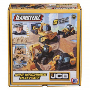 JCB MINI MACHINES Playset with sand and 5 cars 1417259