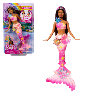 JDM73 Papusa Barbie Sirena magica, bruneta