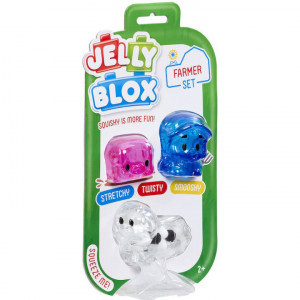 Jelly Blox - Prietenii de la ferma, 3 piese 932942 Jelly Blox - Farm Friends Asst CDU