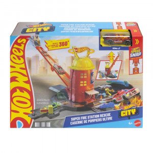 JHL95 Set Hot Wheels Statie de pompieri