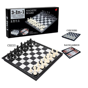 Joc de masa Dame, Sah, Narde Magnetice 3in1 24160