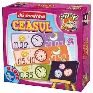 Joc educativ &ndash; Sa invatam ceasul &ndash; puzzle 36 piese 62345