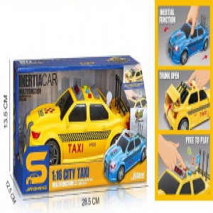 JS124D Masina Taxi galben functiune sunete si lumini