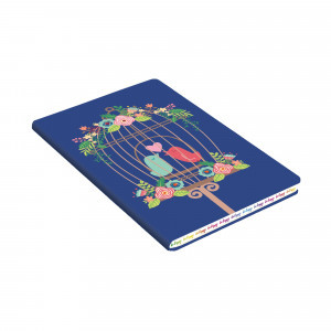 КЗБХК6802990 Agenda nedatata A6 80 foi клетка BE HAPPY! Дизайн 1 (А6)