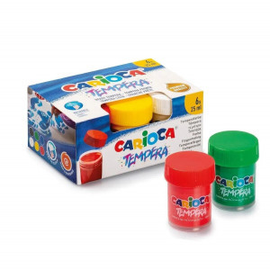 KO022 Guas CARIOCA Tempera 6 cul. 25 ml