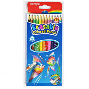 KR971453 Creioane color cu radiera 12 cul