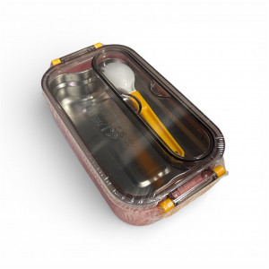 Lunch Box - Ланч-бокс с одним отделением и прибором (вилка) Перекус (в ассортименте), 700 мл ЛБ-2574