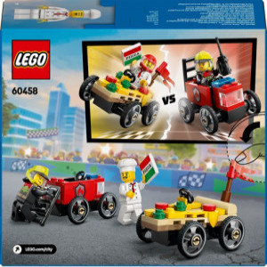 Lego 60458 PIZZA VS. FIRE TRUCK RACE CAR PACK