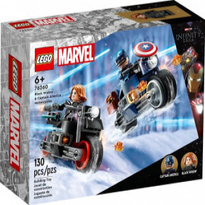 Lego 76260 BLACK WIDOW &amp; CAPTAIN AMERICA MOTORCYCLE SUPER HEROES