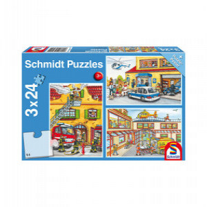 LIN2151 - Puzzle 3X24, FIRE BRIGADE AND POLICE