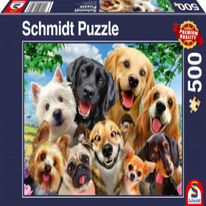 LIN3903 - Puzzle 500, DOG SELFIE