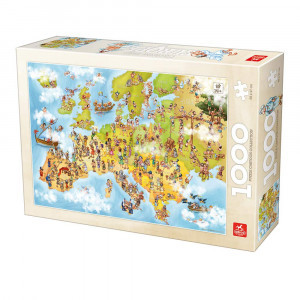 Puzzle 1000 Europe Cartoon Map  DG 76120