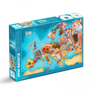 Puzzle 1000 piese Harta Europei 79411