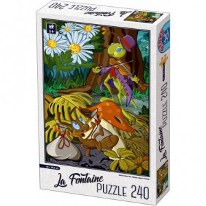 Puzzle 240 La Fontaine  74386LF02 Greierele si furnica