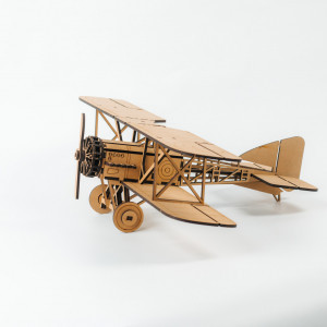 Puzzle 3D Avion de razboi din lemn