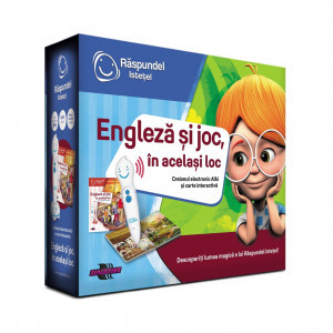 Raspundel Istetel Pachet Creion si Carte Engleza si joc, in acelasi loc 69364
