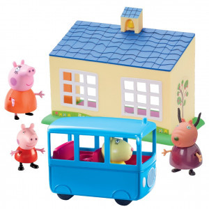 PEP06593 Set figurine PEPPA zestaw szcola+autobus