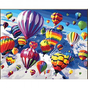 Pictura cu diamante (HEG86909) Удивительные воздушные шары Strateg  30х40 см