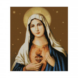 Pictura cu diamante FA10134 Sf. Maria  40х50 см