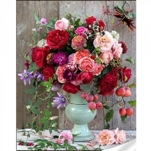 Pictura cu diamante GM86836 Раскошный букет Strateg 30х40 см