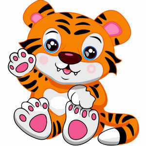 Pictura pe numere ES-0800 Тигренок Strateg 30х30 см copii