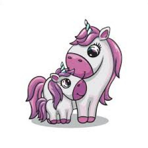 Pictura pe numere ES033 Мама з єдинорожкою, 30х30см copii