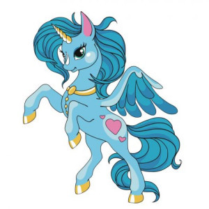 Pictura pe numere ES099 Блакитний пегас 30х30см copii