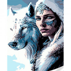 Pictura pe numere SS1040 Зимние караулы Strateg 30х40 см