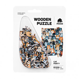 Piecezz Puzzle Mini 40 Cat Party 1323