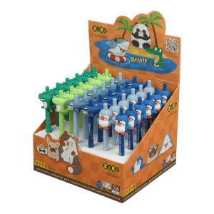 Pix Automatic Ballpoint Pen With Rubber Cap ZB.2226 (36)