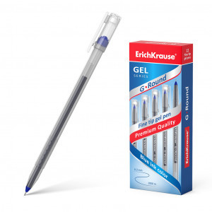 54525 PIX gel ErichKrause G-Round Stick Classic 0.5 blue (box 12 pcs.)