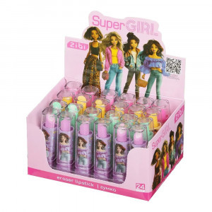 Radiera  Lipstick Super Girl  7,5Х1,5Х1,5Mm ZB.5427