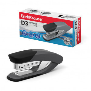 Stapler №24/6 36918 ErichKrause D3 Classic 30 sheets, grey (box 1 pc)