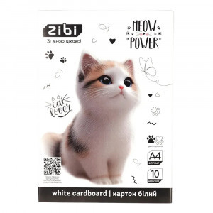 Set Carton Alb Double-Sided Coated Cats&amp;Dogs, A4, 10 Sheets, 180 G/Mі, Kids Line ZB.1991-22