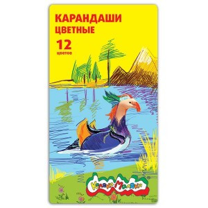 Set creioane color Kaleka-Maleaka 12 cul. penar metal  3+