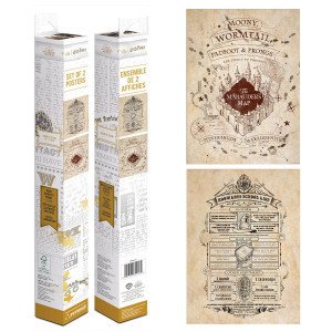 Set Poster Pyramid PPB35442 Harry Potter (Map And School List) Box