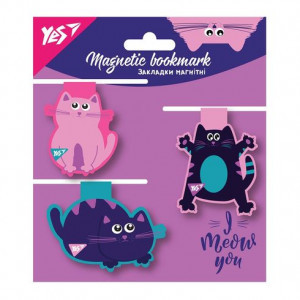 Set semne de carte magnet YES ''Kittycon'' 3pcs_707728 (1)