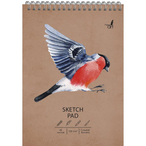 Sketchpad A5 40f СПСЛ540171 Снегирь spirala