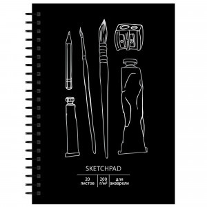 Sketchpad pentru acuarela СПСФ520227 Вдохновение 140x197 20f spirala