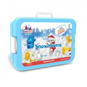 SN-02 Set de joaca cu zapada artificiala in valiza 700 g si accesorii om de zapada, ZJA356608