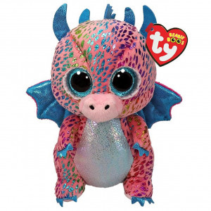 TY37346 Dragonul multicolor Flint 15 cm (Beanie Boos)