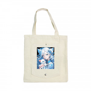 Torbita-portmoneu 60684 Аниме девушка с кошкой 37х40см