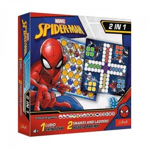 Trefl 02419 Game - 2in1 Ludo / Snakes and Ladders Spider-Man RO UA