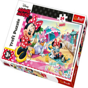 Trefl 14292 Puzzles - 24 Maxi - Minnie's holiday   Disney Minnie