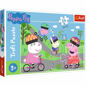 Trefl 14330 Puzzles - 24 Maxi - Peppa Pig's active day   Peppa Pig
