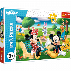 Trefl 14344 Puzzles - 24Maxi - Mickey Mouse among friends