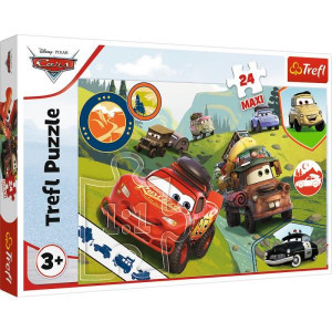 Trefl 14352 Puzzles - 24 Maxi - Happy cars   Disney Cars 3