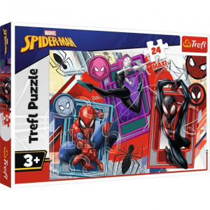 Trefl 14366 Puzzles - 24 Maxi - Spider senses / Disney Marvel Spiderman_FSC Mix 70%