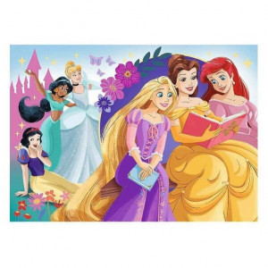 Trefl 14834 Puzzles - 100 Glitter - The glow of the magic of friendship / Disney Princess_FSC Mix